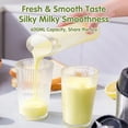 thumbnail image 7 of Asoricing Portable Blender, 600ML Personal Smoothie Blender Cup, 4-Blade 3D Stainless Steel Blades, Double-Layer Design, 22000 RPM High-Speed, 110V–240V, Black, 7 of 7