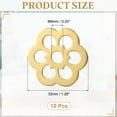 thumbnail image 2 of Uxcell 10pack Cabinet Knob Backplate, 1.26 Inch Plum Flower Shape Radial Brass Backplate Washers Classical Furniture Decoration Gasket for Cabinet Drawer Cupboard Doors Hardware, 2 of 6