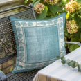 thumbnail image 6 of Throw Pillow Covers, Teal Green Beach Coastal Decorative Throw Pillow Covers 20x20 Inch, Summer Nautical Starfish Shell Coral Vintage Square Linen Pillow Cases for Couch/Living Room/Sofa, 6 of 9