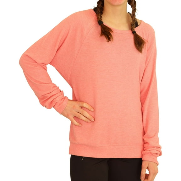 P.J. Salvage Womens Solid Pajama Sweater, Pink, Small