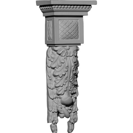Ekena Millwork 4 1/4"W x 2 1/2"D x 10 7/8"H Hampshire Large Drop Corbel
