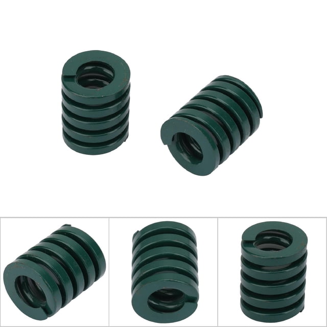 2pcs OD 25mm ID 12.5mm Heavy Load Die Spring Green Compression Mould Spring For Die Machinery Plastic Injection