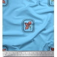 thumbnail image 1 of Soimoi polyester Crepe Fabric Square & Floral Artistic Printed Fabric 1 Yard 52 Inch Wide, 1 of 1