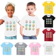 thumbnail image 5 of Atogsazn Kids Boys Girls Casual Easter T Shirt Children's Printed Short Sleeve T-shirt Fashion Clothes 03-Yellow 13-14 Years, 5 of 5