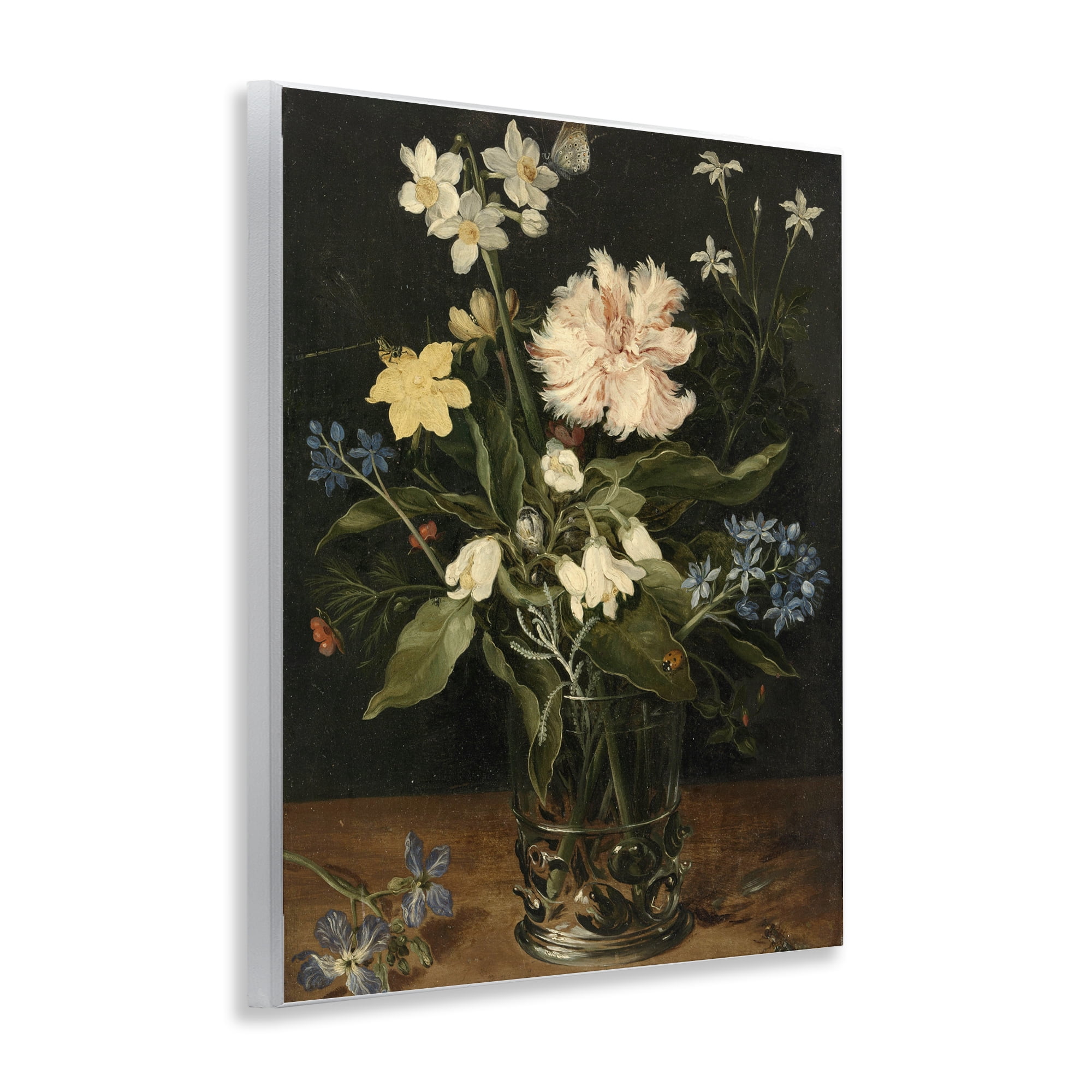 Stupell Industries Chrysanthemum & Flowers in Vase Wall Plaque Art, design by Vintage Hustle