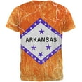 thumbnail image 2 of Arkansas Vintage Distressed State Flag All Over Mens T Shirt Multi 2XL, 2 of 2