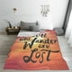 thumbnail image 5 of Fotbe Not All Who Wander Are Lost Manta de Franela Acolchonada con Estampado, Súper Suave y Esponjosa, Extra Grande para Sofá, Cama, Uso Todo el Año-60"x50", 5 of 7