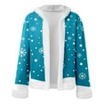 thumbnail image 5 of KHONTS Christmas Graphic Printed Costume for Men Furry Costume Xmas Oversized Cosplay Fleece Lined Outfits Sky Blue M, 5 of 6