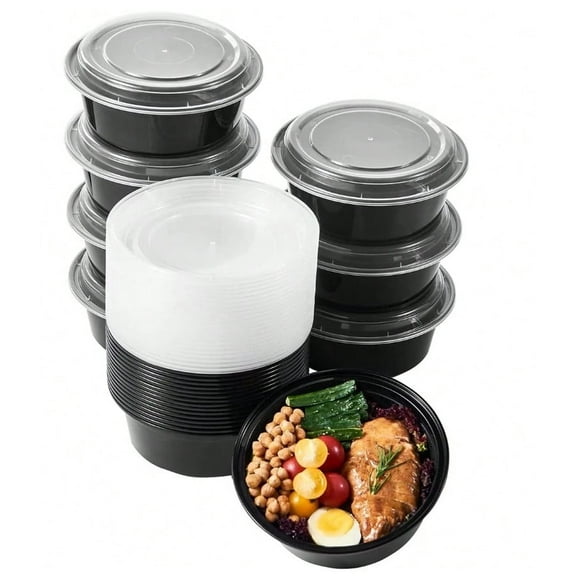 Plant Plate 18 oz Round Microwaveable Takeout/to-Go Container with Lid, 150 Pcs/Box