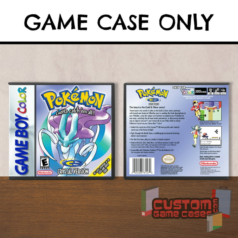 Pokemon™ Crystal Version - (GBC) Game Boy Color - Game Case with Cover 