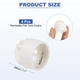 thumbnail image 2 of Uxcell Bouchon Perméable Couverture de Poisson 1 Pouce (25mm), 4 Pcs Protection Aquarium, Blanc, 2 of 6