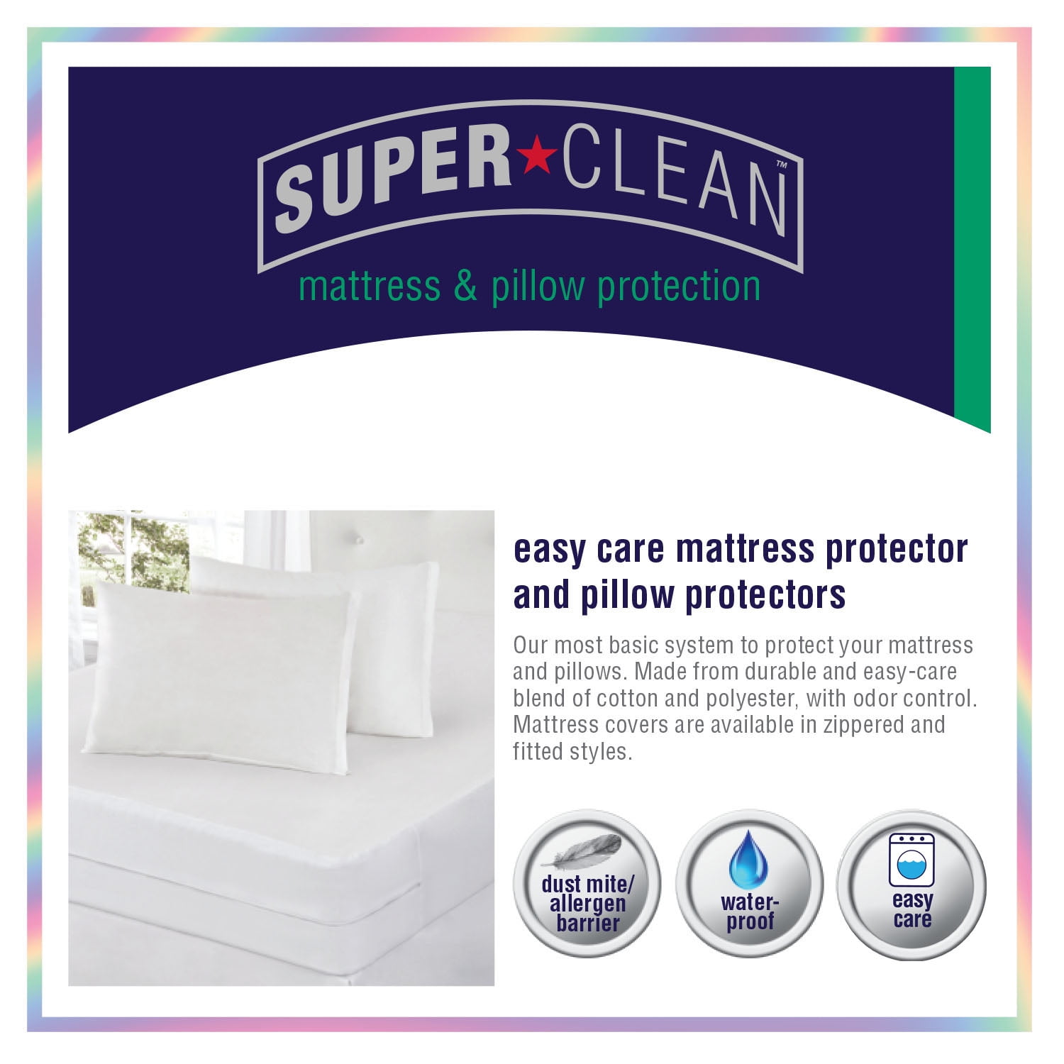 Super Clean Zippered Mattress Protector, Twin