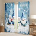 thumbnail image 2 of Castle Fairy Teens Children Cute Gnome Snowman Black Out Curtains,Christmas Snowflake Cardinal Bird Curtains Pack Of 2 (42X63 Each),Xmas Festival Theme Bedroom Curtains,Super Cozy Room Decor, 2 of 6