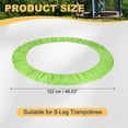 thumbnail image 2 of Uxcell Trampolines Spring Cover, Small Trampolines Replacement Cover, 8 Holes Safety Pad Replacement - Fitting for (Men/Women/Indoor/Home/Fitness) 48 Inch & Oxford Cloth & Green, 2 of 7