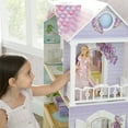 thumbnail image 6 of Delta Children MySize Dollhouse - Large Wooden 3-Story Dollhouse with 7 Rooms Includes 12 Accessories - Fits 12-inch Dolls - Pretend Play Dream Gift for Ages 3+, 6 of 14
