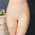 thumbnail image 2 of HAOTAGS Period Underwear for Women,Adjustable Waist Breathable Embroidery High Waist Panties Beige L, 2 of 8