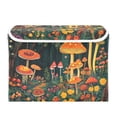thumbnail image 7 of Yayeee Collapsible Cube Storage Bin with Lid Fabric Closet Decorative Basket with Handles, Forest Mushroom, 7 of 7