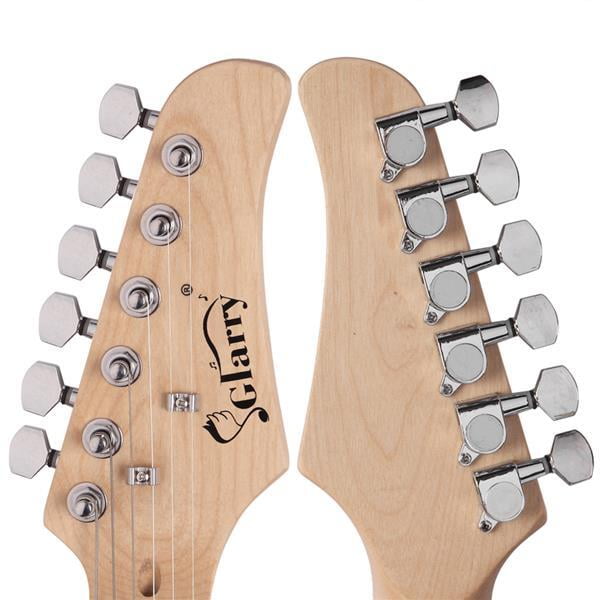 Alvantor Glarry GST 6-String Electric Guitar Basswood Body Rosewood Fingerboard 22 Frets Tremolo Red,Gig Bag Strap Pick Cable Tools