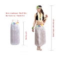 thumbnail image 1 of 5pcs/ Set Falda Hula Hawaiian Luau 80cm White Grass para Mujer Fighting to Achieve Fighting to Achieve, 1 of 2