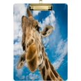 thumbnail image 1 of FMSHPON Giraffe Blue Sky Clipboard Hardboard Wood Nursing Clip Board and Pull for Standard A4 Letter 13x9 inches, 1 of 8