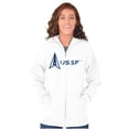 thumbnail image 4 of USSF Classic US Space Force Logo Unisex Plus Size Zip Hoodie Brisco Brands 5X, 4 of 6