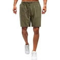 thumbnail image 2 of Casual Shorts for Men Loose High Waist Drawstring Elastic Waist Solid With Pockets Cargo Bottoms Shorts, 2 of 8
