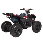 HHH 125cc ATV Quad 125cc ATV with Reverse, LED Lights, Big Wide Tires 4 Wheeler-Gray