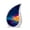 Fishing-3, variant on VALERASH Fishing Urns for Human Ashes Adult Man & Women - Blue Teardrop Funeral Urn for Ashes for Women Decorative Rainbow Cremation Urn- 3 Inch
