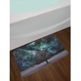thumbnail image 2 of Space Bath Mat, Outer Space Nebula Galaxy Stars Mars Jupiter with a Tree on a Planet Universe Print, Non-Slip Plush Mat Bathroom Kitchen Laundry Room Decor, 29.5 X 17.5 Inches, Multicolor, Ambesonne, 2 of 2