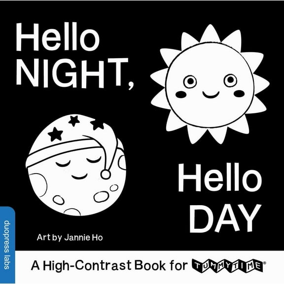Hello Night, Hello Day: A High-Contrast Book for TummyTime (Board Book)