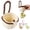 Brown, variant on Sink Hanging Strainer Basket with Openable Bottom Cover, Kitchen Food Waste Collector for Sink Garbage Filter, Quick Draining Colander for Cooking and Food Prep