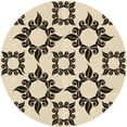 thumbnail image 1 of Ahgly Company Machine Washable Indoor Round Transitional Coffee Brown Area Rugs, 7' Round, 1 of 7