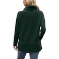 thumbnail image 4 of Women's Pure Color Round Neck Long Sleeved Casual Top, 4 of 5