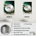 thumbnail image 4 of Designart "Emerald and Gold Wave Abstraction II" Modern Mirror Wall Decor - Modern Green Abstract Large Mirror For Wall Art Decor - 40" x 30" Inch, 4 of 5
