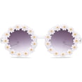 thumbnail image 2 of Gafas de sol redondas de flores para niñas con forma de flor lindas gafas de protección al aire libre playa niña niño regalos, 2 of 5
