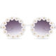 thumbnail image 2 of Gafas de sol redondas de flores para niñas con forma de flor lindas gafas de protección al aire libre playa niña niño regalos, 2 of 5