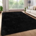 thumbnail image 4 of Memoryfield 8' x 10' Area Rug, Plush Non-Skid Rug, for Bedroom Living Room Nursery, Black, 4 of 9