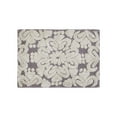 thumbnail image 4 of Better Trends 17" x 24" Bathroom Rugs 100% Cotton Soft Water Absorbent Non Slip Bath Mat Machine Washable Rug (Gray) Medallion Collection, 4 of 6