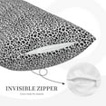 thumbnail image 3 of Pofeuu Black Leopard Print Polyester Microfiber Plush Pillowcases, Super Soft and Cozy Pillow Case Covers with Envelop Closure（Pillow core not included）-20"x30", 3 of 6