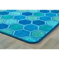 thumbnail image 2 of Carpets for Kids® Pixel Perfect Collection™ Honeycomb Pattern Activity Rug, 6' x 9', Blue, 2 of 4