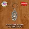 thumbnail image 5 of Octopus Keychain, A154KC, 2 Inches, Marine, Ocean, Wildlife, Nautical, Nature, Gift, Metal, Engraved, Key Fob, Key Ring, Keys, Zipper Pull, Luggage Tag, Pewter, Backpack, Sea Creature, 5 of 8