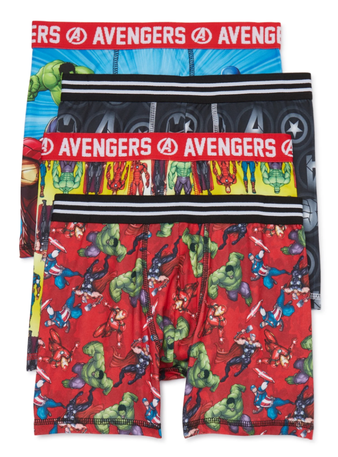 12 Boxer Spider-Man Per Bambino In Cotone Pettinato 100% - Taglie 4, 6 E 8 Anni