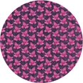 thumbnail image 1 of Ahgly Company Machine Washable Indoor Round Transitional Orchid Purple Area Rugs, 3' Round, 1 of 7