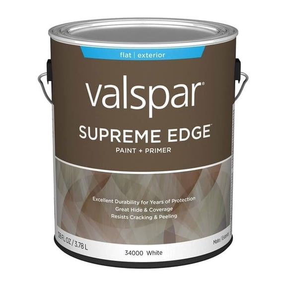 Valspar 028.0034000.007 1 gal Supreme Acrylic Latex House & Trim Paint, White