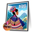 thumbnail image 2 of Cuadros Decorativos Kits de pintura de diamantes 5D DIY, pared de taladro redonda completa de Perú abstracto (A5167) Likrtyny embutido en tela, 2 of 6