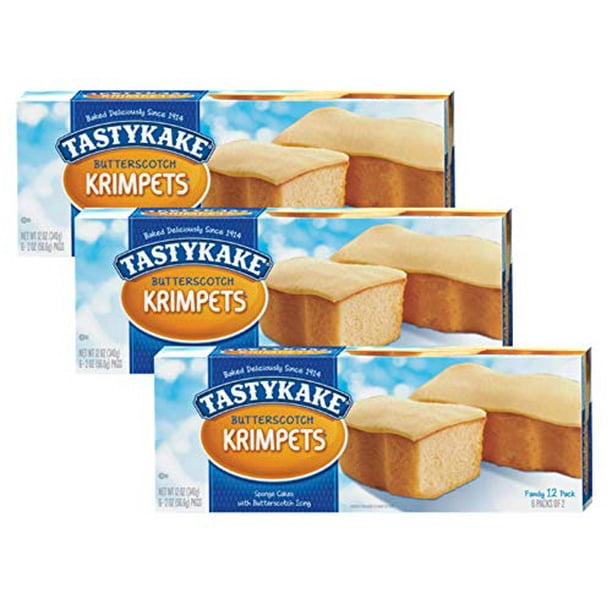 Tastykake Butterscotch or Jelly Krimpets Family Size 12 Pack A