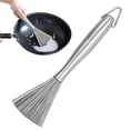 thumbnail image 5 of Wok Brush Cleaner, Stainless Steel Scrub Brushes For Cleaning With Sturdy Handle, Kitchen Cleaning Brush, Kitchen Pan Brush, Pan Handle Cleaning Brush For Home, 5 of 8