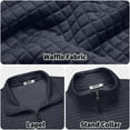 thumbnail image 6 of COOFANDY Mens Waffle Jacket Coat Lightweight Bomber Jacket Varsity Baseball Jacket, 6 of 10