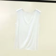 thumbnail image 2 of ZVNAΖH Women's Plus Size Modal Tank Top, V-Neck Ruffle Hem Sleeveless Summer Layering Tops Undershirt, M-5XL, 2 of 5