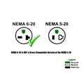 thumbnail image 4 of Cable Leader 10ft NEMA L6-20P to C19 Heavy Duty Power Cord 12 AWG, Black, 4 of 4